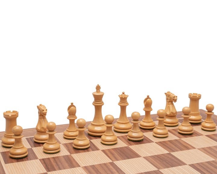 Schachspiel aus Rosenholz und Buchenholz – Bild 4