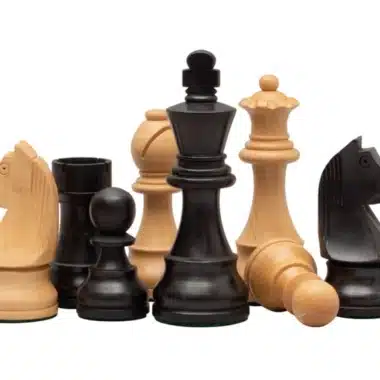 Schachspiel Down Head aus Buchsbaumholz und entkerntem Buchsbaumholz