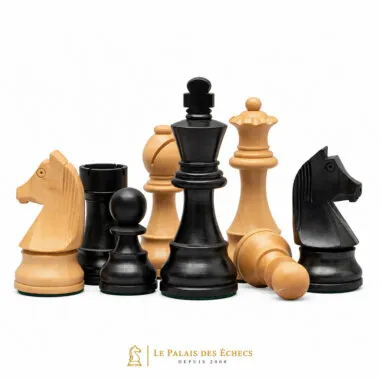 Schachspiel Down Head aus Buchsbaumholz und entkerntem Buchsbaumholz