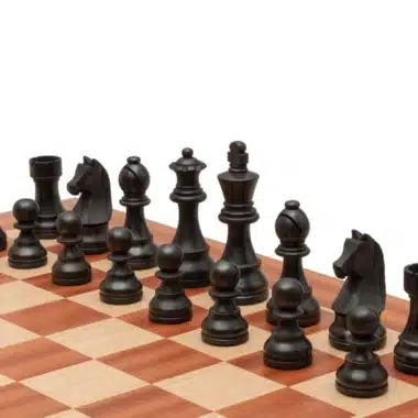 Schachspiel Down Head aus Buchsbaumholz und entkerntem Buchsbaumholz