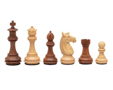 Italienisches Schachspiel Trapani aus Akazienholz und Buchsbaumholz
