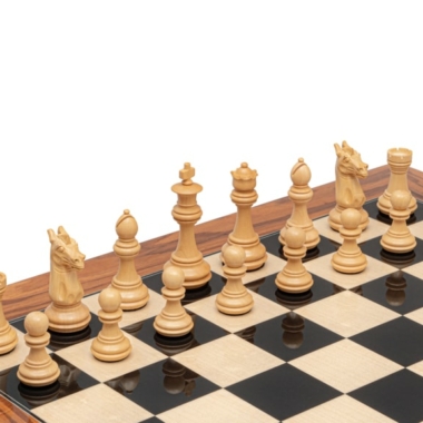 Italienisches Schachspiel Trapani aus Akazienholz und Buchsbaumholz