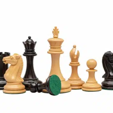 Rochester Schachspiel aus Buchsbaum- und Ebenholz