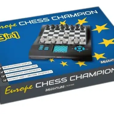 Verpackung des elektronischen Schachspiels Europe Chess Champion 3 in 1