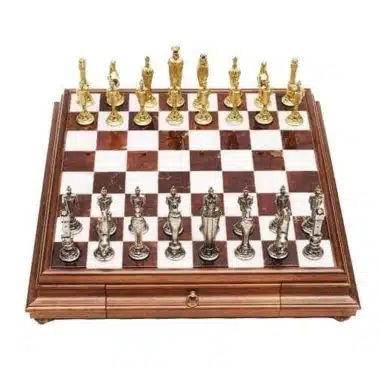 Alternative view of Florentiner Renaissance III Set und Schachbrett auf Fuß Aufbewahrungsschublade