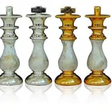 Alternative view of Louis XIV Schachbrett aus schwarzem und weißem Marmor und Schachfiguren aus gold- und silberbeschichtetem Messing und patiniertem Holz