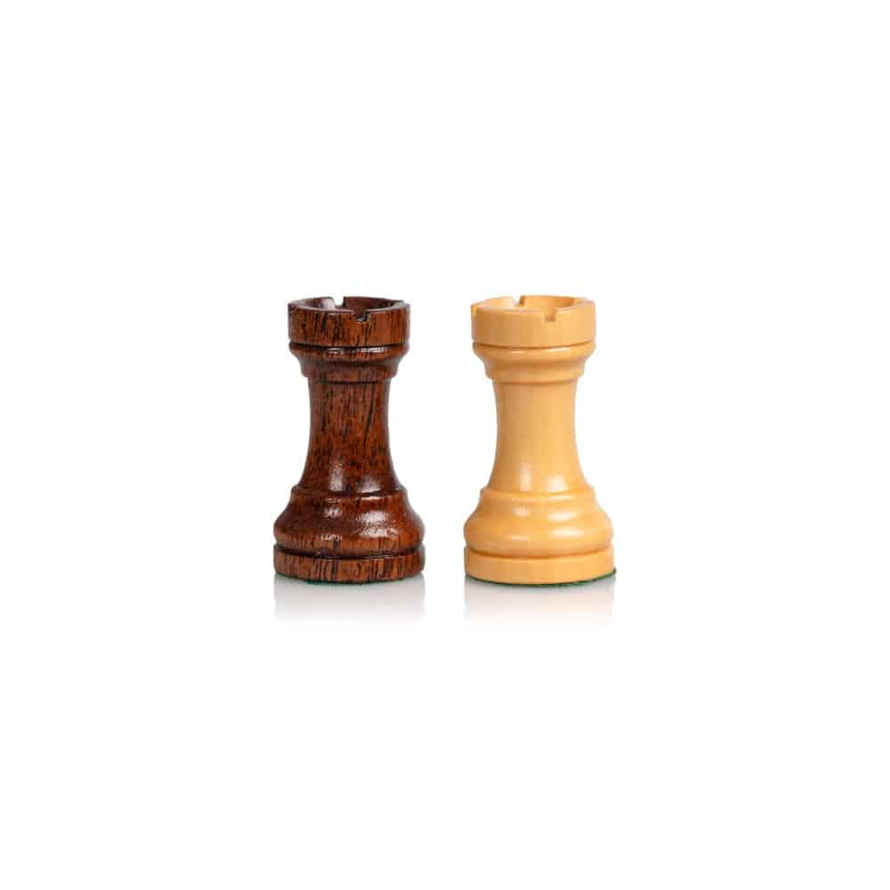 Magnetisches Reise-Schach- und Dame-Spiel - Schachbrett aus Holz & Schach- und Damefiguren aus Holz – Bild 10