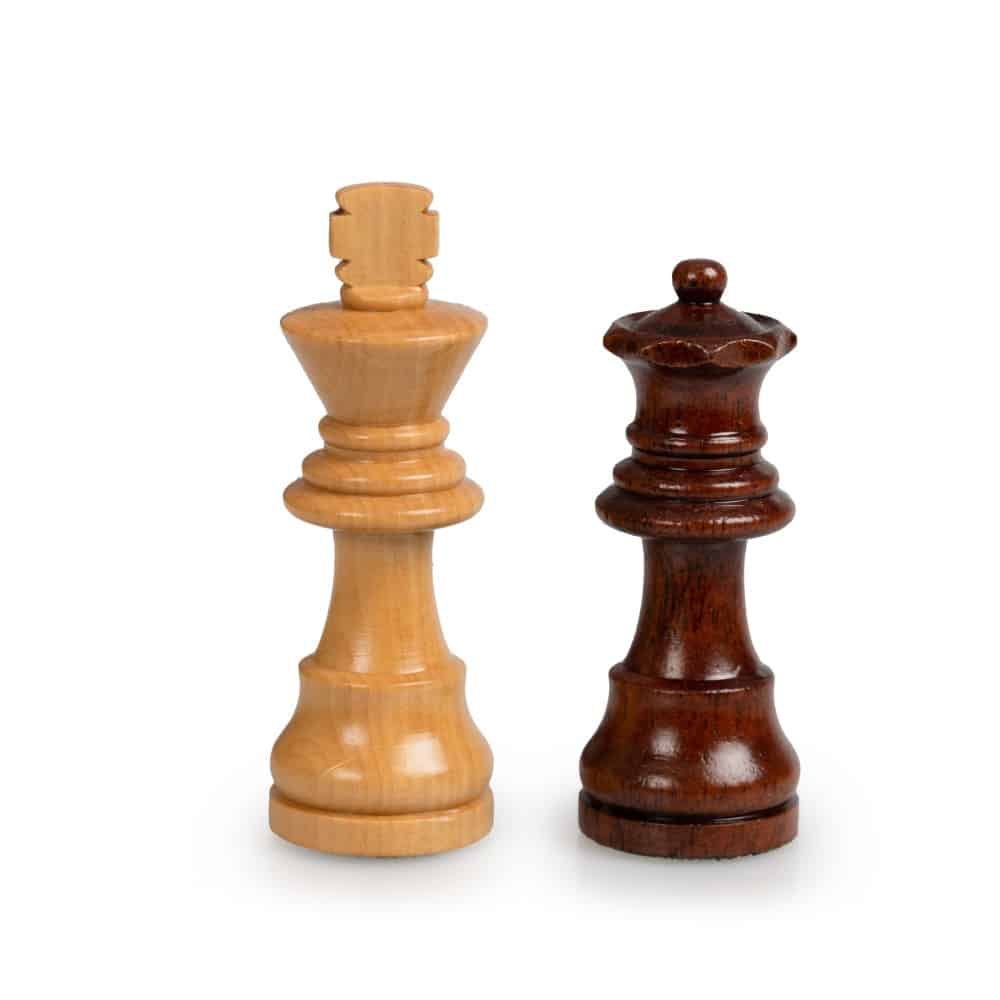 Magnetisches Reise-Schach- und Dame-Spiel - Schachbrett aus Holz & Schach- und Damefiguren aus Holz – Bild 13
