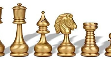 Schachspiel Großes Set Persien aus massivem Messing