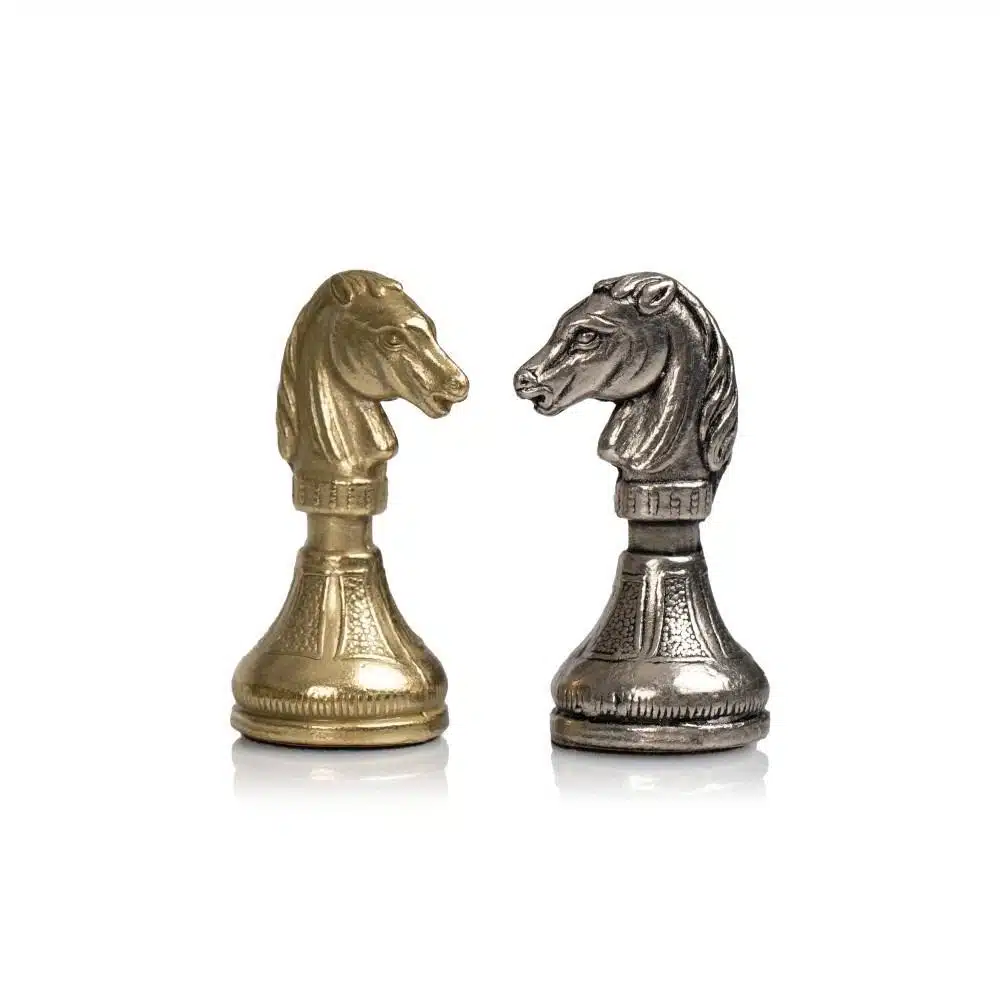 Cute Flowered Schachspiel - Schachbrett aus Kunstleder & Metallfiguren – Bild 7