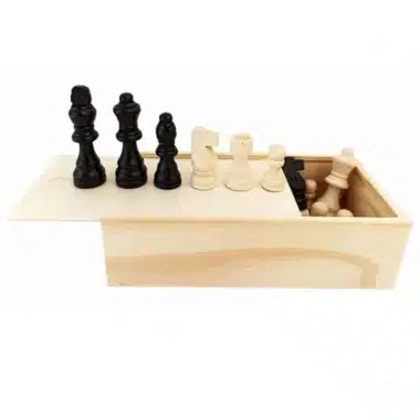 Set Novice Holzschachspiel mit Aufbewahrungskoffer – Bild 2