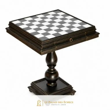 Staunton XL Fantasieschachspiel - Schachbrett aus Holz und Alabaster & Figuren aus Holz und massivem Messing