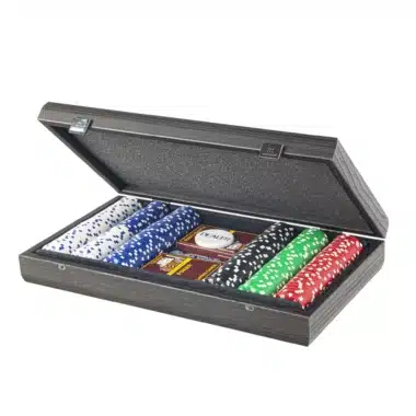 Alternative view of Pokerset - Schwarzes Holzkästchen