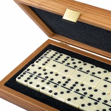 Domino-Set - Lupo-Maserholz-Kiste – Bild 3