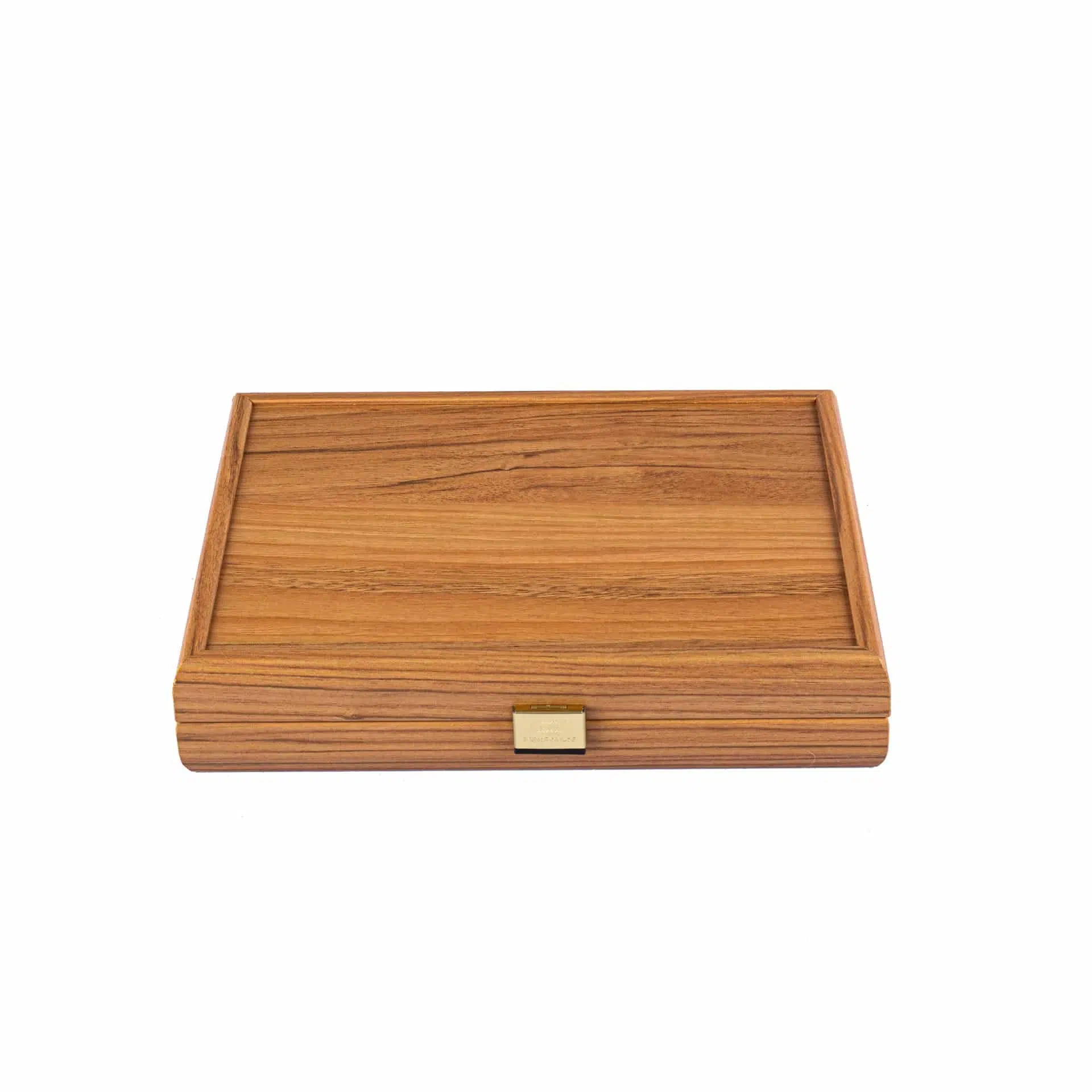 Domino-Set mit Holzkasten aus Walnussholz
