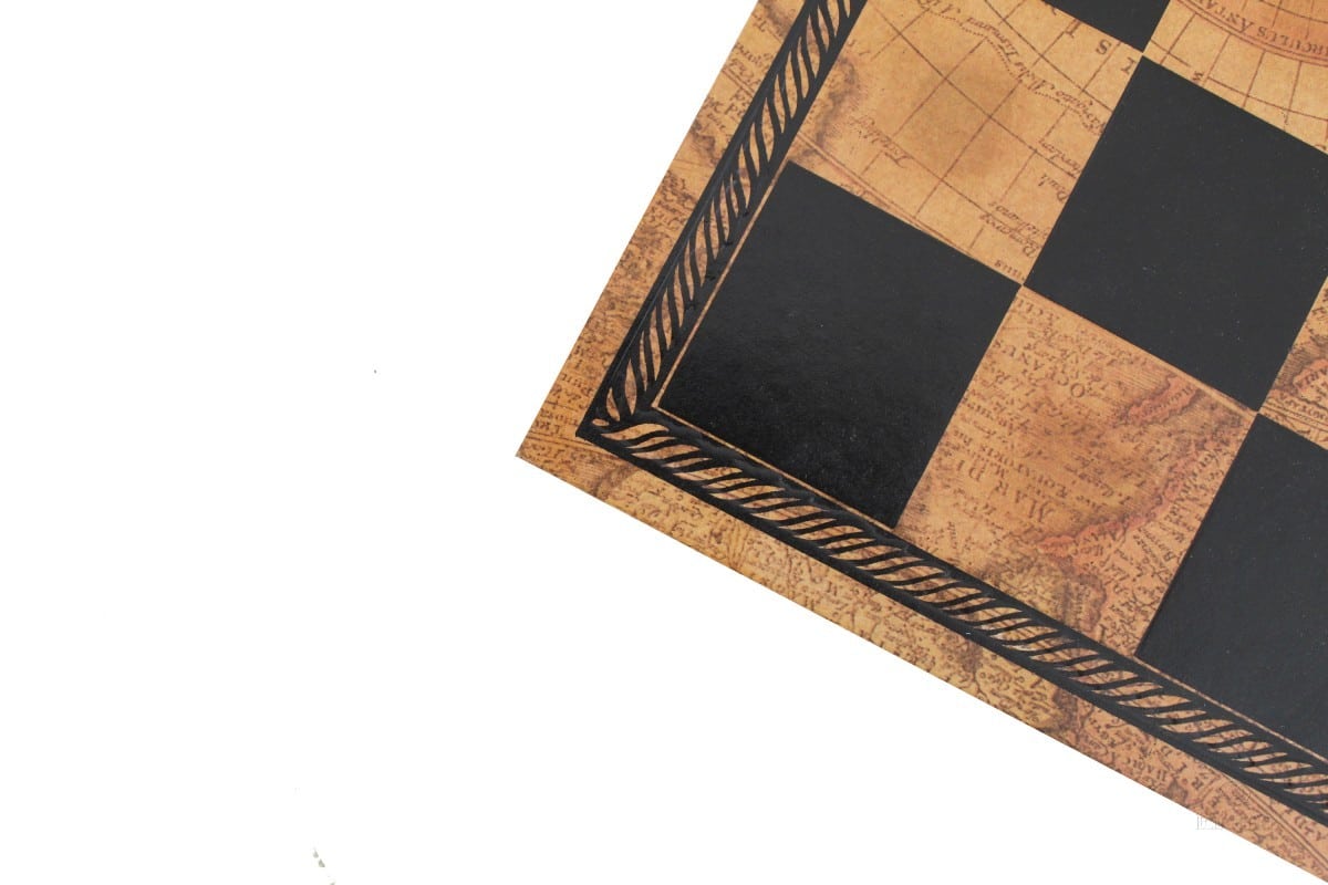 Schachspiel Camelot - Schachbrett aus Kunstleder & Schachspiel aus Harz – Bild 9