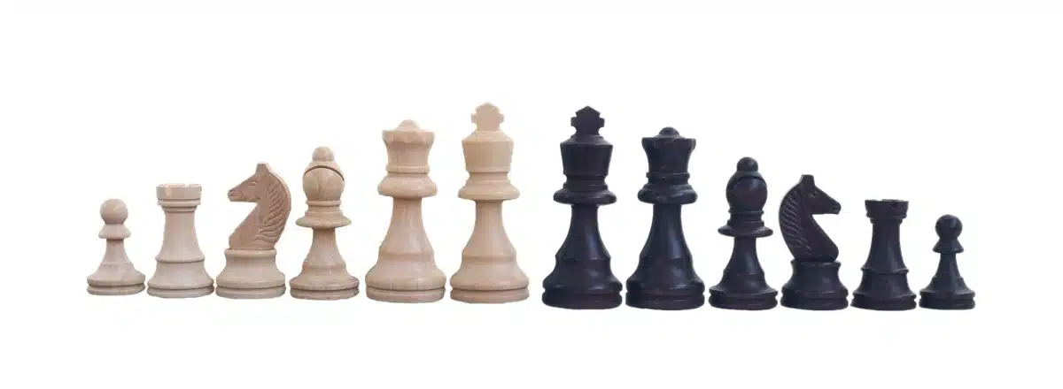 Staunton Schachspiel aus Holz und echtes italienisches Leder-Schachbrett mit Aufbewahrungskoffer – Bild 5