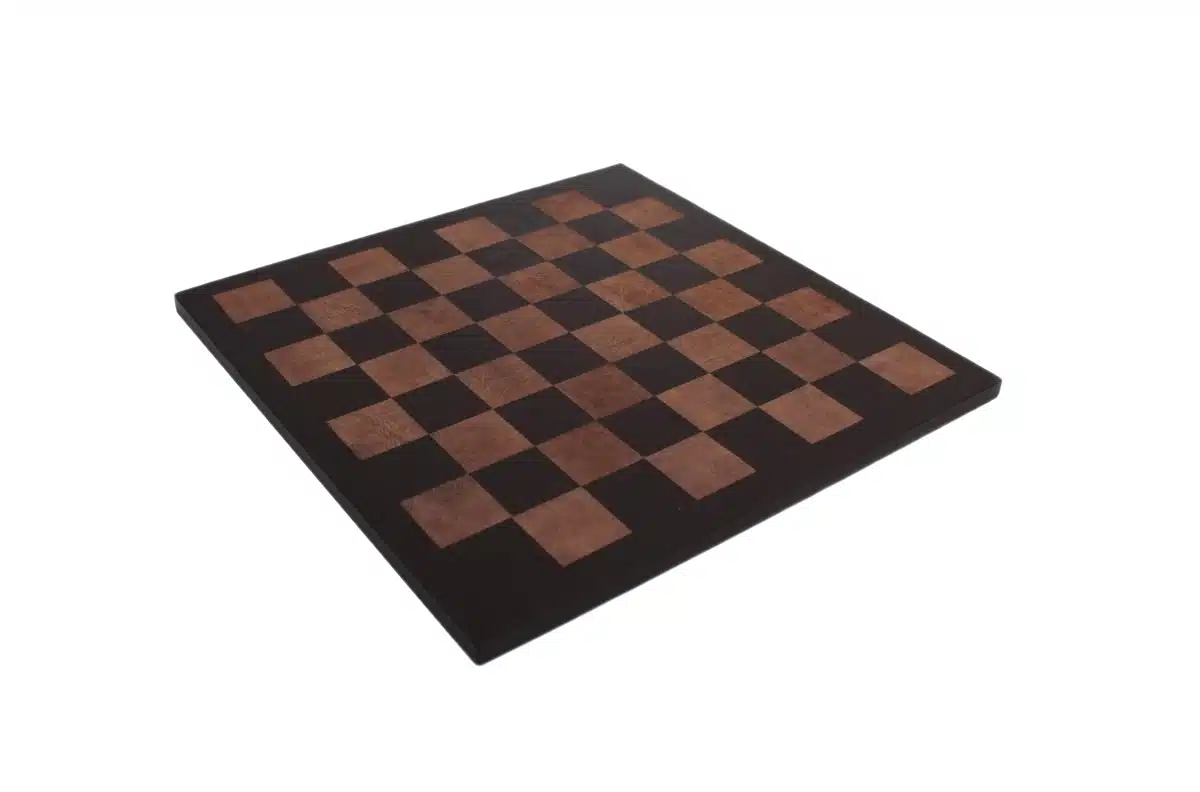 Staunton Schachspiel aus Holz und echtes italienisches Leder-Schachbrett mit Aufbewahrungskoffer – Bild 6