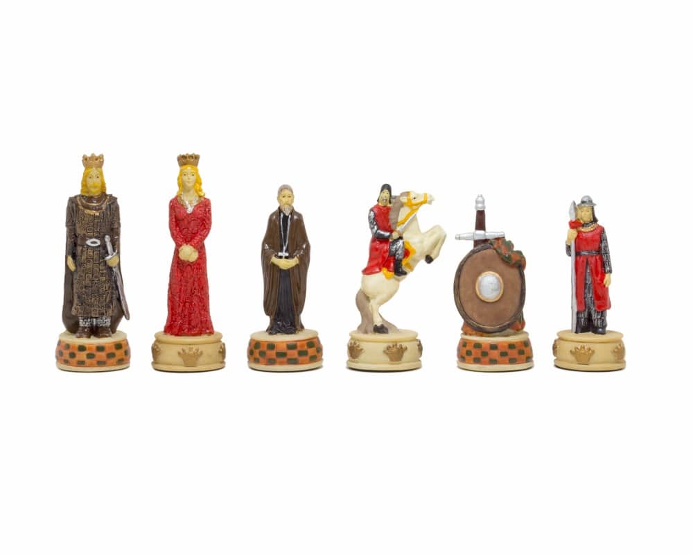 Schachspiel Unabhängigkeitskrieg von Schottland aus Harz & Schachbrett aus Kunstleder – Bild 15