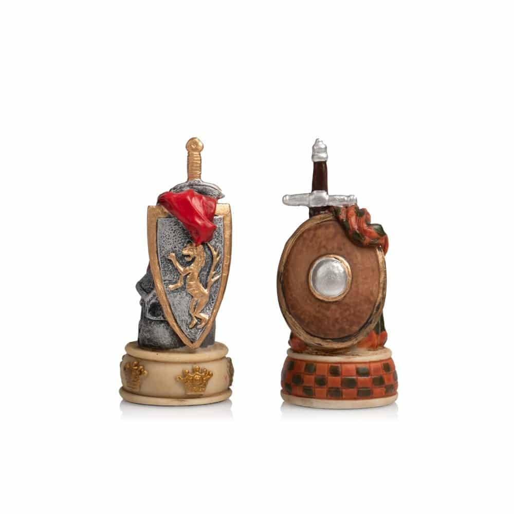 Schachspiel Unabhängigkeitskrieg von Schottland aus Harz & Schachbrett aus Kunstleder – Bild 19