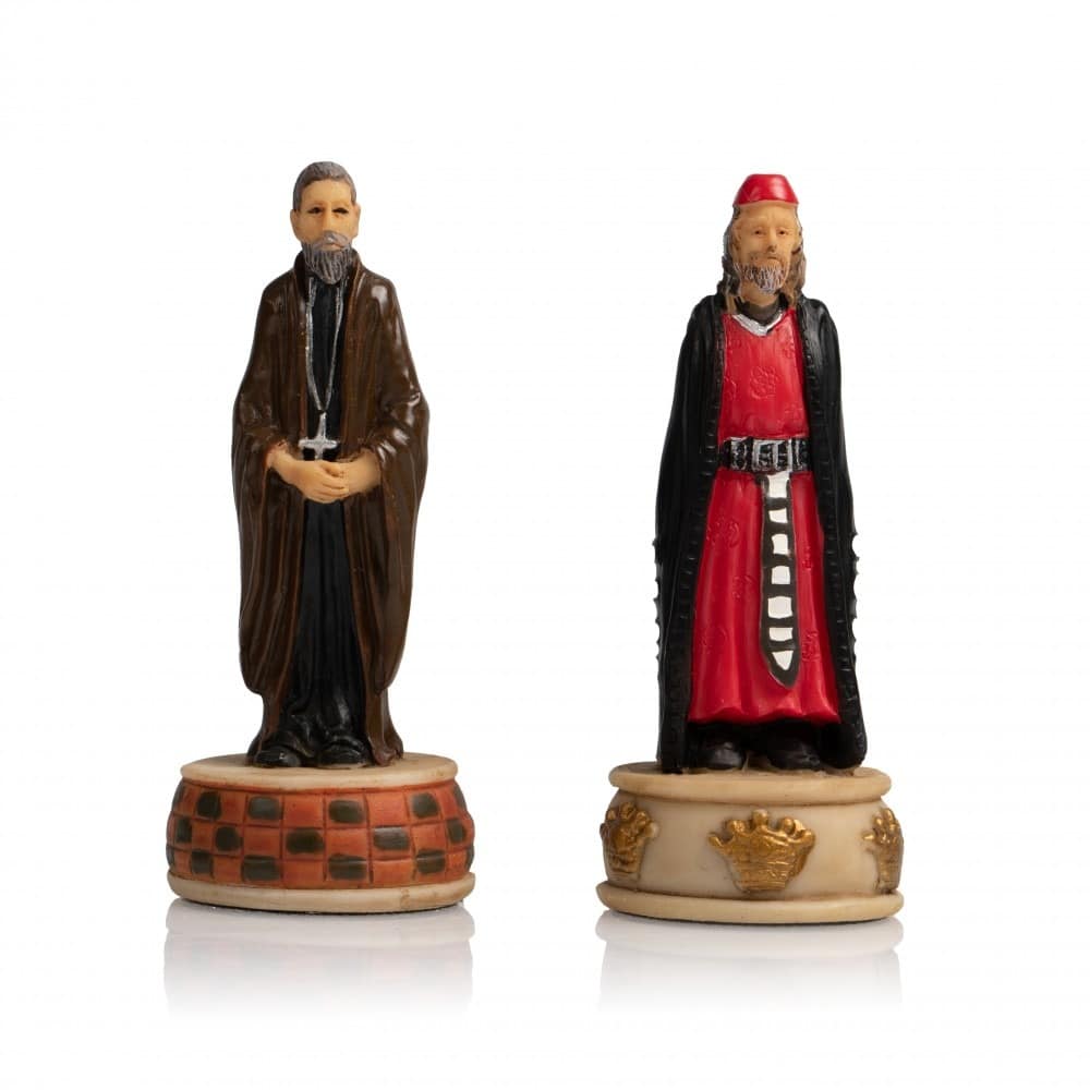 Schachspiel Unabhängigkeitskrieg von Schottland aus Harz & Schachbrett aus Kunstleder – Bild 17