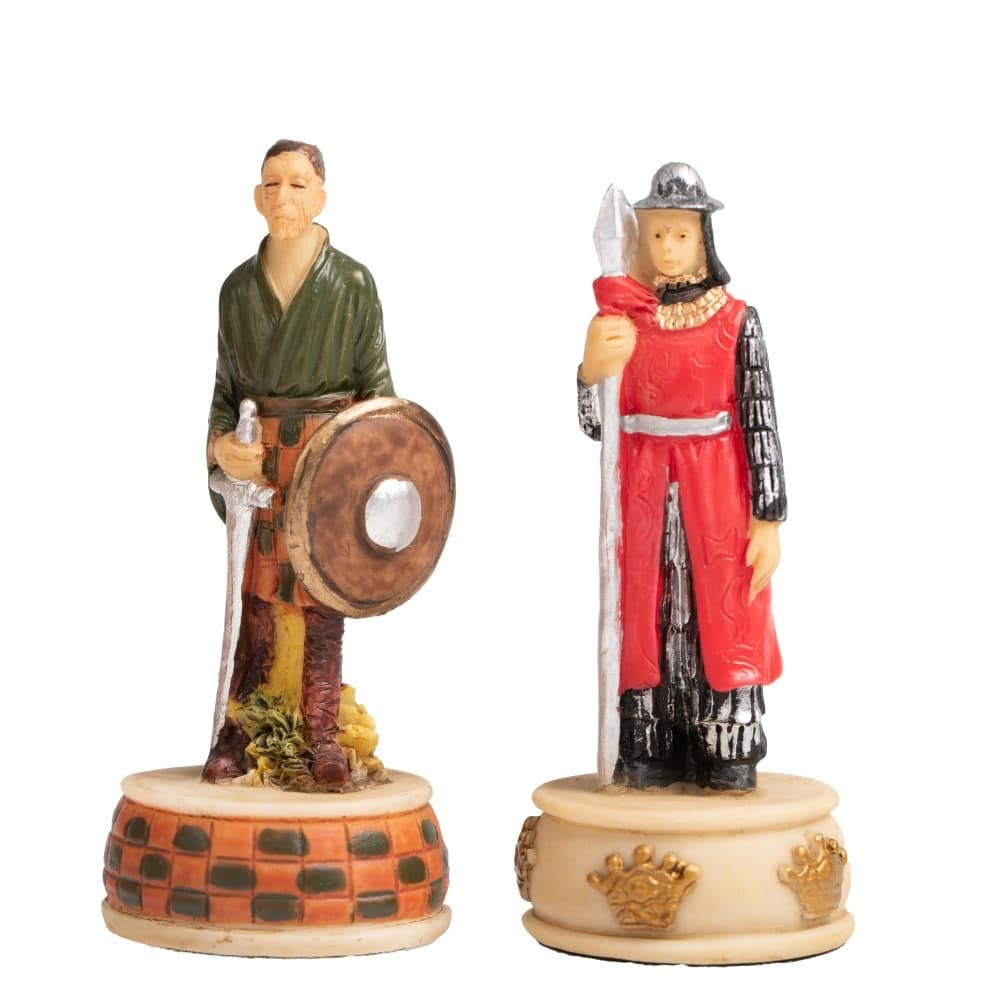 Schachspiel Unabhängigkeitskrieg von Schottland aus Harz & Schachbrett aus Kunstleder – Bild 16