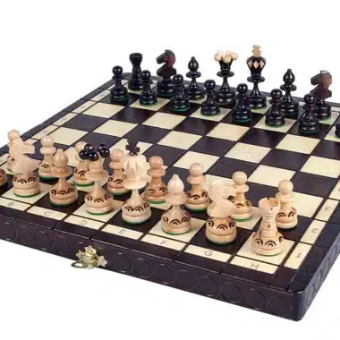 Klappbares Schachspiel aus Holz Pearl