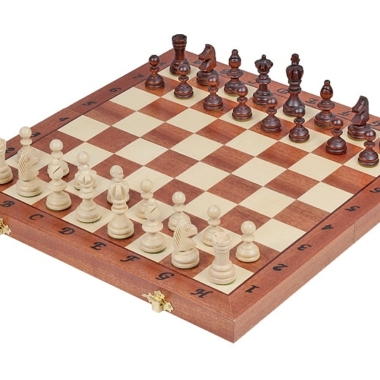 Faltbares Schachspiel Olympic aus Holz