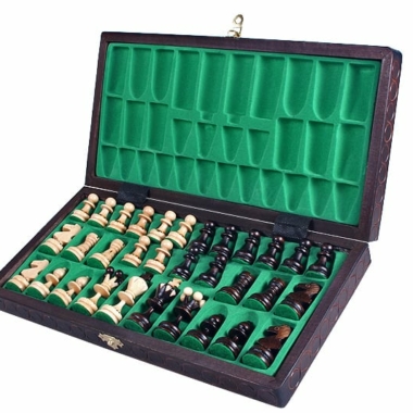 Alternative view of Klappbares Schachspiel aus Holz Pearl