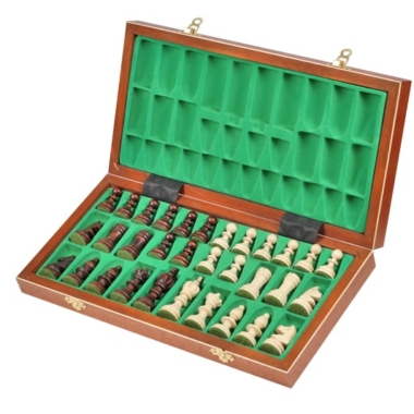 Alternative view of Faltbares Schachspiel Olympic aus Holz