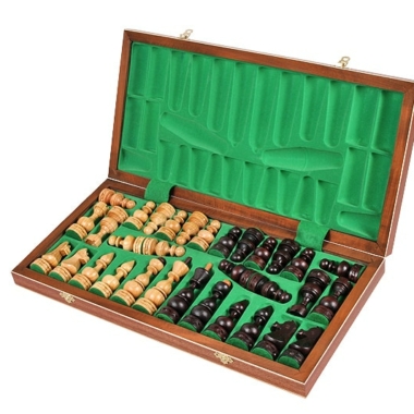 Alternative view of Großes Falt-Schachspiel mit Aufbewahrung