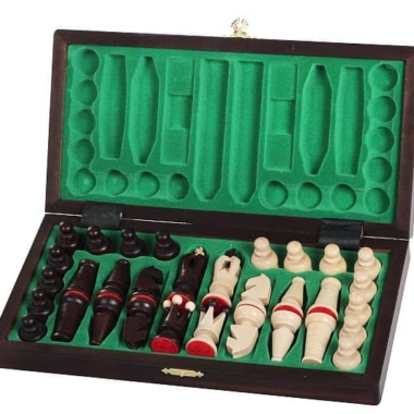 Alternative view of Reise-Schachspiel aus faltbarem Holz