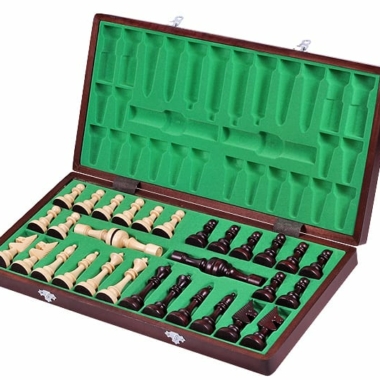 Alternative view of Design Schachspiel aus Holz und faltbare Schachbrett mit Aufbewahrung