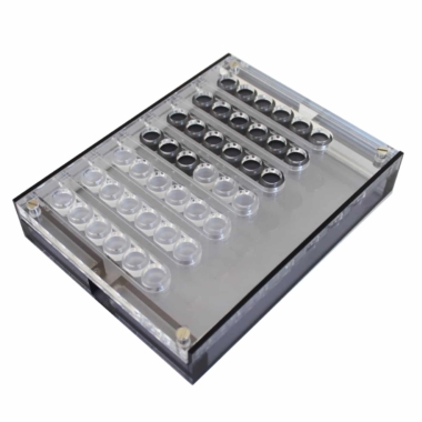 Alternative view of Originales Gesellschaftsspiel Puissance 4 aus grauem Plexiglas