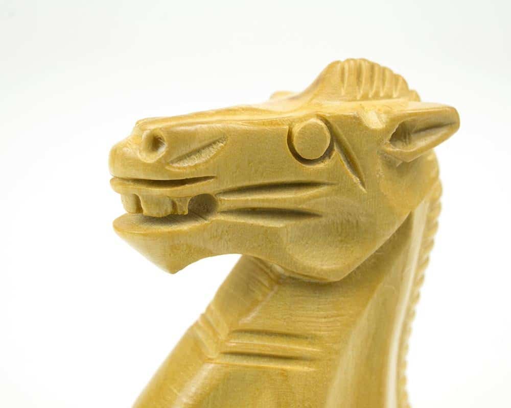 Staunton Schachspiel mit alphanumerischem Schachbrett – Bild 7