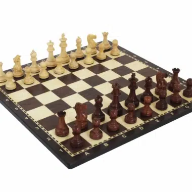 Staunton Schachspiel mit alphanumerischem Schachbrett