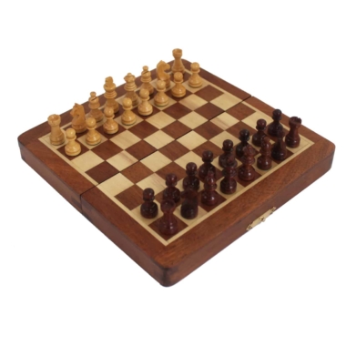 Alternative view of Schachspiel aus Holz und Magnetisch Staunton - 5 Größen