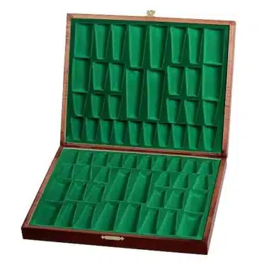 Schachfiguren Aufbewahrungsbox aus Holz Staunton - Höhe des Königs 9 cm