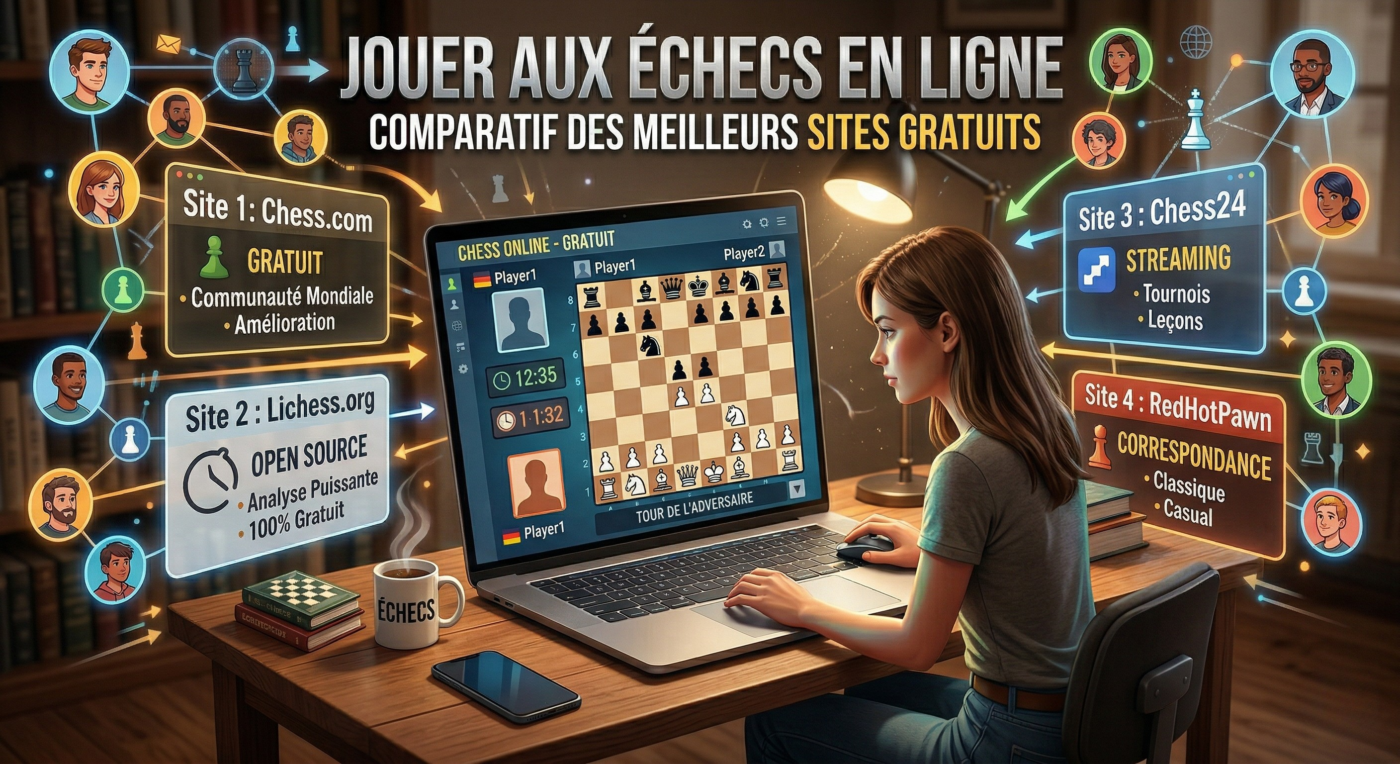 Jouer aux échecs en ligne comparatif des meilleurs sites gratuits