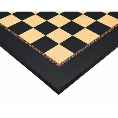 Schachbrett Jeu de la Dame, Detail der Ecke mit dekorativer Bordüre