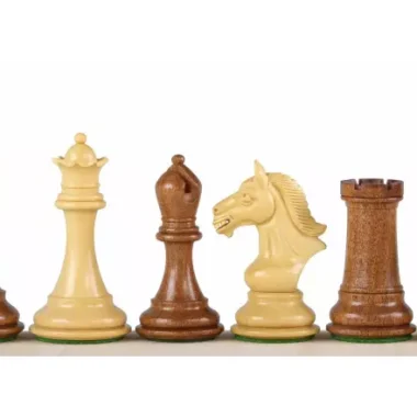 Pieces Echecs Staunton en Bois d'Acacia Indien et Buis