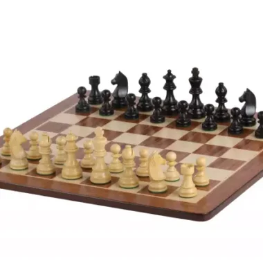 Jeu Échecs de Tournoi en Bois de Buis Chevalier Allemand