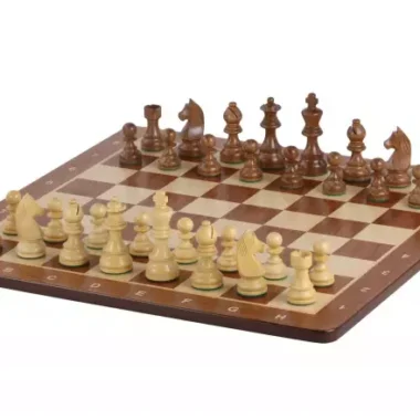 Jeu d'Échecs Chevalier Allemand en Acacia et Buis
