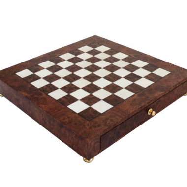 Alternative view of Schachbrett auf Holzfuß mit Aufbewahrungsschublade