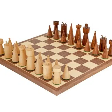 Schachspiel Art Deco aus Holz