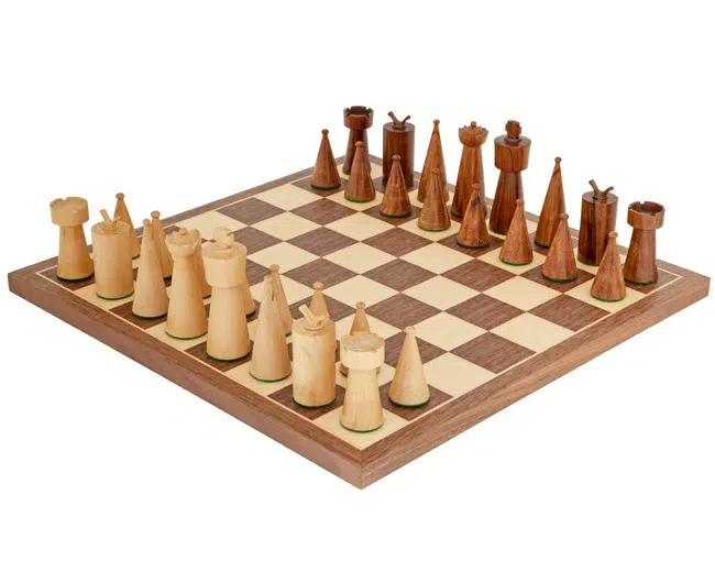 Schachspiel Art Deco aus Holz