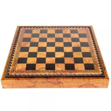 Schachspiel-Set aus handbemaltem Harz Die Kreuzzüge und Schachbrett aus Kunstleder mit Aufbewahrung – Bild 6