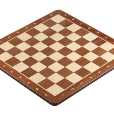 Ensemble Jeu d'Échecs de Tournoi en Bois d'Acacia et Buis Staunton et Echiquier Alphanumérique
