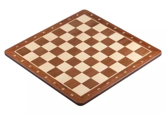 Ensemble Jeu d'Échecs de Tournoi en Bois d'Acacia et Buis Staunton et Echiquier Alphanumérique