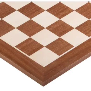 Ensemble Jeu d'Échecs de Tournoi en Bois de Buis et Acacia et Échiquier en Bois d'Érable et Acajou